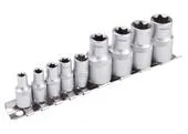 Extol Premium 8818115 Kľúče nástrčné E-TORX, 1/4'', E5-E18, 9ks