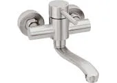 MUSA 833000 Batéria umývadlová antikorová, "S" rameno, matný chróm, 100mm