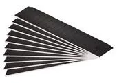 Fortum 4780008 Brity olamovacie do univerzálneho noža, 10ks, 18x0,5mm, 14 segmentov, čierne, SK2, SK2