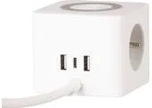 Kábel Strend Pro, predlžovací, tvar kocka, USB-C + A, bezdrôtové nabíjanie, 1,4 m, Wireless
