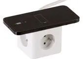 Kábel Strend Pro, predlžovací, tvar kocka, USB-C + A, bezdrôtové nabíjanie, 1,4 m, Wireless