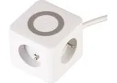 Kábel Strend Pro, predlžovací, tvar kocka, USB-C + A, bezdrôtové nabíjanie, 1,4 m, Wireless