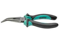 Whirlpower 15603-211 160 mm Kliešte vyhnuté, s dlhým nosom, Cr-V, Satin, DIN5745