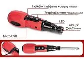 Strend Pro NPT-SDD3.6V Skrutkovač 12 bitov