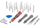 Sada bitov Strend Pro Premium ComfortGrip DL134, 23 dielna, so skrutkovačom, na opravu mobilov