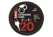 Emos Vonkajší predlžovací kábel 20 m / 1 zásuvka / čierny / guma-neoprén / 230 V / 1,5 mm2