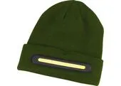 Čiapka Strend Pro beanie, 40x LED, zelená, akrylové vlákna, 750 mAh batéria