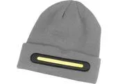 Čiapka Strend Pro beanie, 40x LED, šedá, akrylové vlákna, 750 mAh batéria