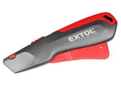 Extol Premium 8855003 Nôž univerzálny s bezpečnostným zasúvaním, aretácia, SK5 čepeľ