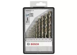 Bosch 2607019925 10-dielna súprava vrtákov do kovu Robust Line HSS-Co