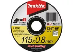 Makita B-45727 Rezný kotúč železo/nerez 115x0,8x22
