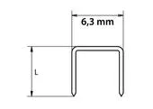 Makita F-33649 Spona pre AT638 6,3mm x 38mm - 5000ks