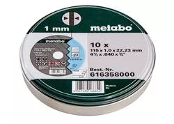 Metabo TF 41 10 Rezných kotúčov 115X1,0X22,23 INOX 616358000