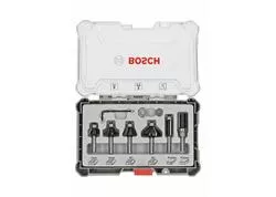 Bosch 2607017469 Sada frézok 6-dielna, stopka 8mm