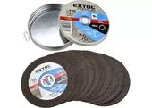Extol Premium 8808103 Kotúč rezný na kov, 125x1,0mm, 10ks, plechová krabica