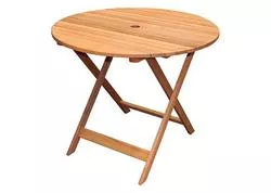 Strend Pro LEQ SVENDBORG Drevený okrúhly stôl 90x90x72 cm