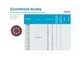 Makita P-43664 Brúsny papier na suchý zips 125 mm, 8 otvorov Z120, 50ks