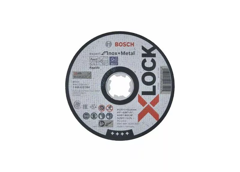 Bosch 2608619264 Kotúč rezný 125mm, 1,0 mm X-LOCK