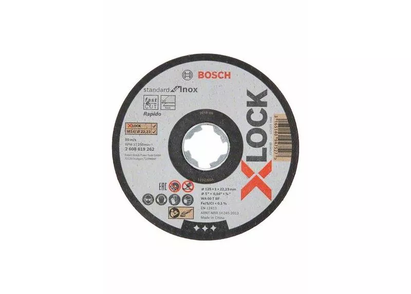 Bosch 2608619267 Kotúč rezný 125mm, 1,0 mm X-LOCK 10ks