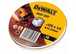 DeWALT DT3507 Rezný kotúč v kovovej krabičke 125 × 1,0 mm 10 ks