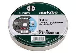 Metabo 10 Rezných kotúčov "SP" 125x1,0x22,23 INOX, TF 41, 616359000