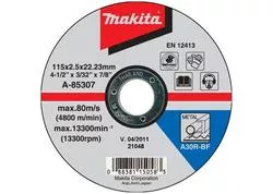 Makita A-85307 Rezný kotúč 115 x 2,5 x 22 mm