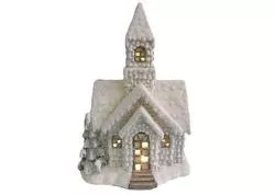 MagicHome Xecco 185088 Dekorácia Kostol magnesia, 52 cm, LED
