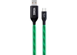 YENKEE YCU 231 GN LED Micro USB kábel