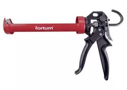 Fortum Pištoľ na tmel poloskeletová kovová, 229mm, 18:1, vypímateľný spätný posun 4770821