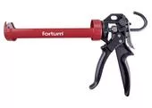 Fortum Pištoľ na tmel poloskeletová kovová, 229mm, 18:1, vypímateľný spätný posun 4770821