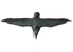 MagicHome Plašič vtákov, vrana čierna, letiaca 80x11x45cm