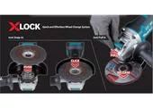 Makita DGA519Z Aku uhlová brúska X-LOCK 18V bez aku.