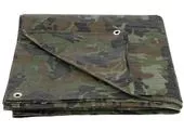 Strend Pro Tarpaulin Khaki Prekrývacia plachta oliva/kamufláž 02,0x03,0 m, 80 g/m