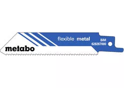 Metabo 5 Pílových listov do chvostovej píly „FLEXIBLE METAL“ 100 x 0,9 mm, 628267000