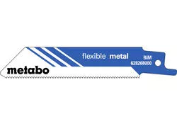 Metabo 5 pílových listov do chvostovej píly „FLEXIBLE METAL“ 100 x 0,9 mm, 628268000