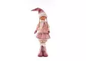 MagicHome XmMX372 Dekorácia Dievča, ružový, 75 cm