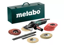 Metabo WEVF 10-125 QUICK INOX SET Uhlová brúska s plochou hlavou 125mm 613080500