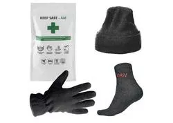 Darcekovy set - KEEP SAFE dezinfekcia, čiapka, rukavice, ponožky