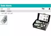 Whirlpower 1616-0506 Sada hlavic redukcie, 1/4"+3/8"+1/2"+3/4", 6 dielna