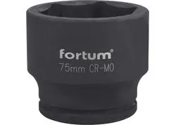 Fortum 4703075 Hlavica nástrčná rázová, 75mm, 3/4”