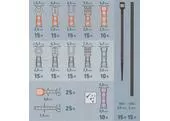 Extol Premium 8831126 Kliešte odizolovacie a krimpovacie s konektormi, pre káble 0,2-6,0mm2