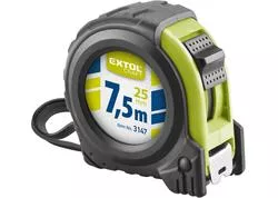 Extol Craft 3147 Meter zvinovací, pogumovaný, 1xbrzda, 7,5m, šírka pásu 25mm