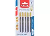 Extol Premium 8805005 List pílový do priamočiarej pílky 5ks, HCS 75mm