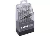 Extol Craft 11190 Vrtáky do kovu HSS, 19-dielna sada, pr.1-10mm