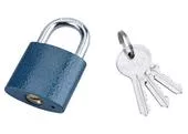Extol Craft 93138 Zámok visací liatinový modrý, 3 kľúče, 38mm