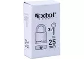 Extol Craft 77005 Zámok visací liatinový 25mm, 3 kľúče