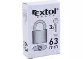 Extol Craft 93163 Zámok visací liatinový modrý, 3 kľúče, 63mm