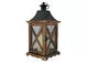 MagicHome 2170324 Lampáš WL8834, 16x16x35 cm, LED, 3xAAA, drevo