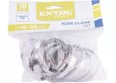 Extol Craft 70507 Spony hadicové antikorové 10ks, 40-60mm