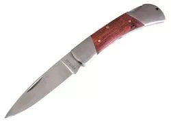 Extol Craft 91363 Nôž zatvárací s poistkou, 193mm, antikoro, drevená rukoväť